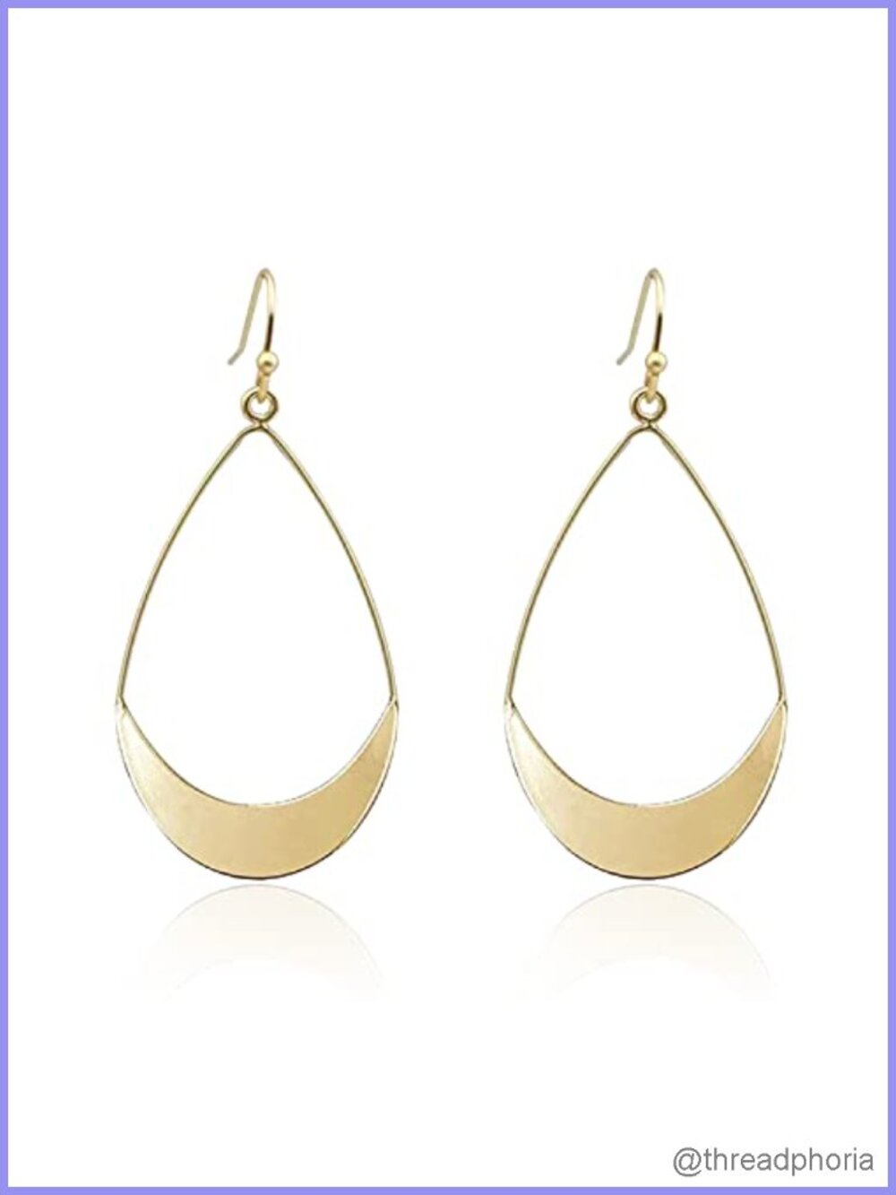 Gold Drop Dangle Earrings Boho Teardrop for Women Girls Gift